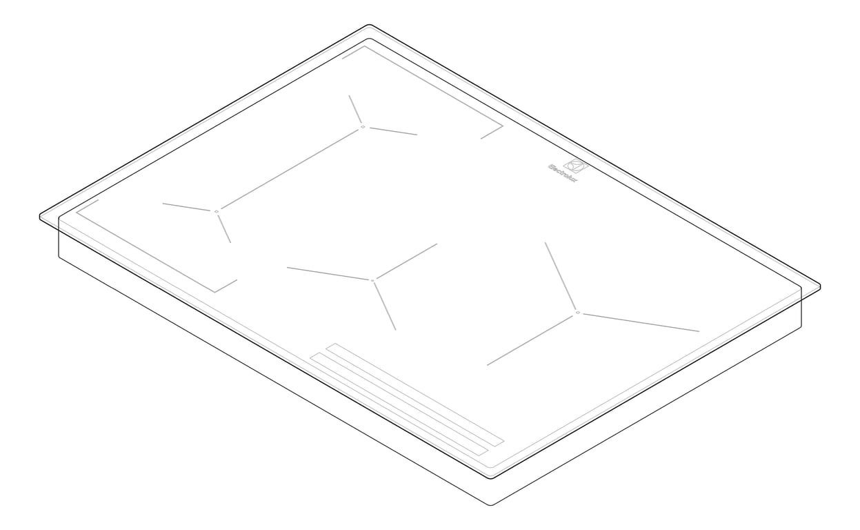 3D Documentation Image of Cooktop Electric Electrolux 700