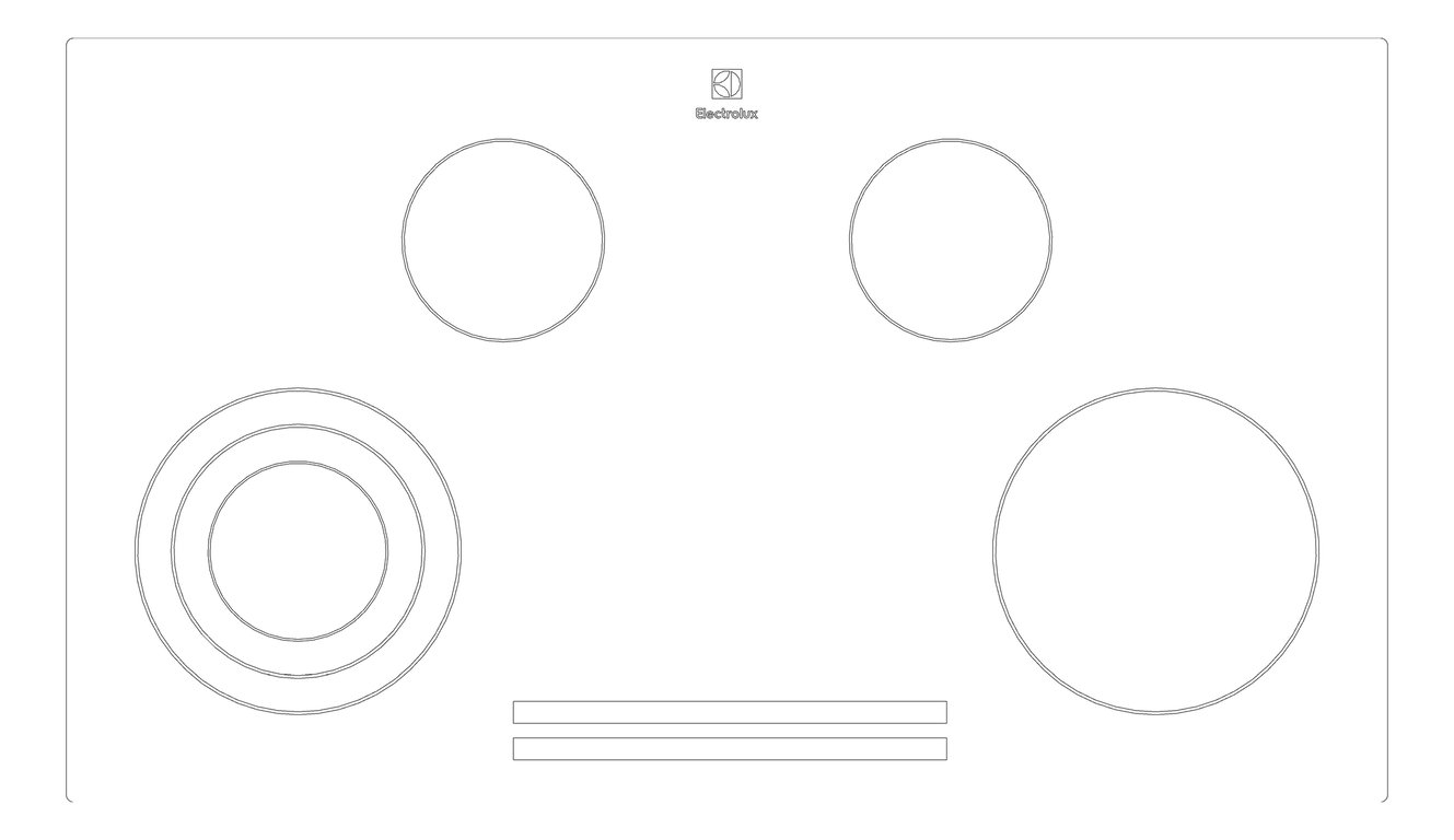 Plan Image of Cooktop Electric Electrolux 900