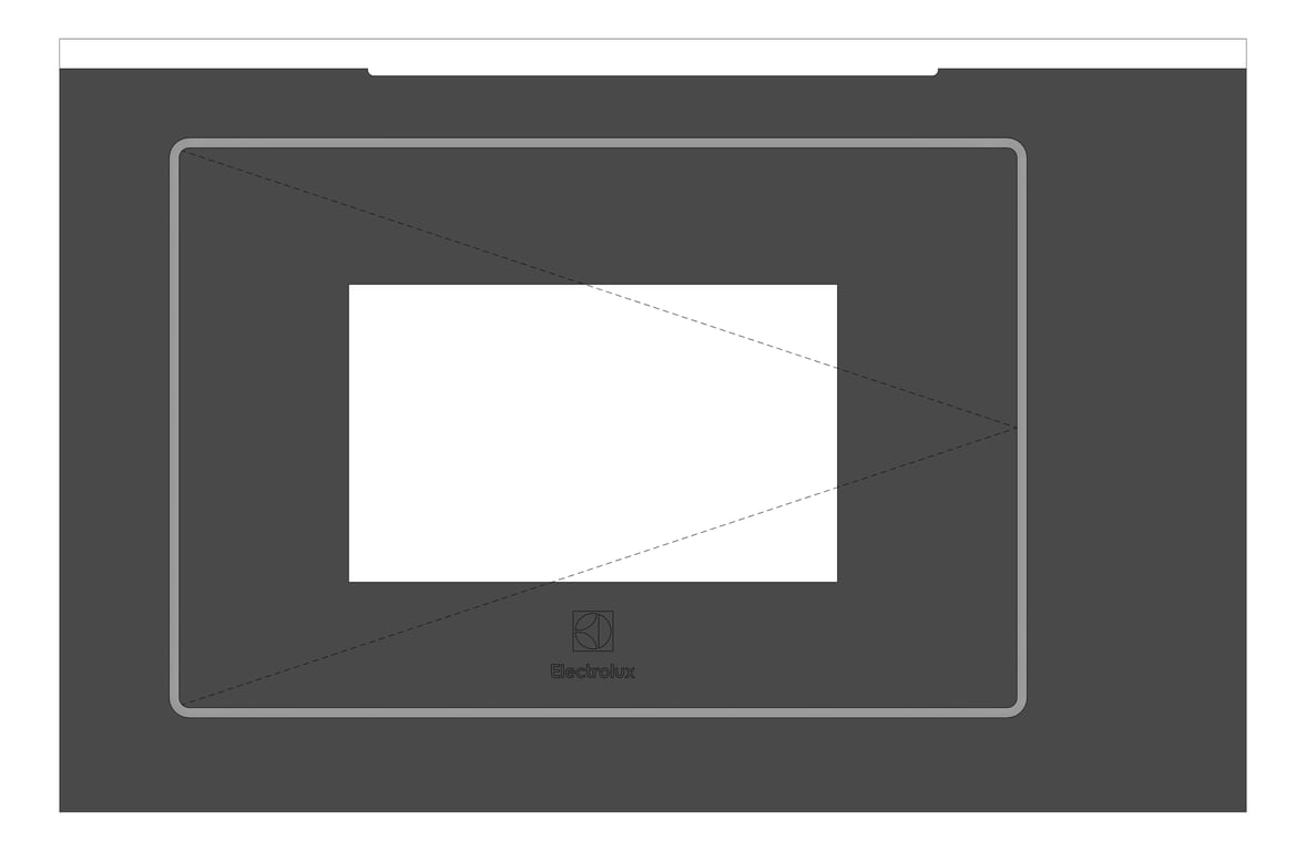 Front Image of Microwave BuiltIn Electrolux SideOpen 25L