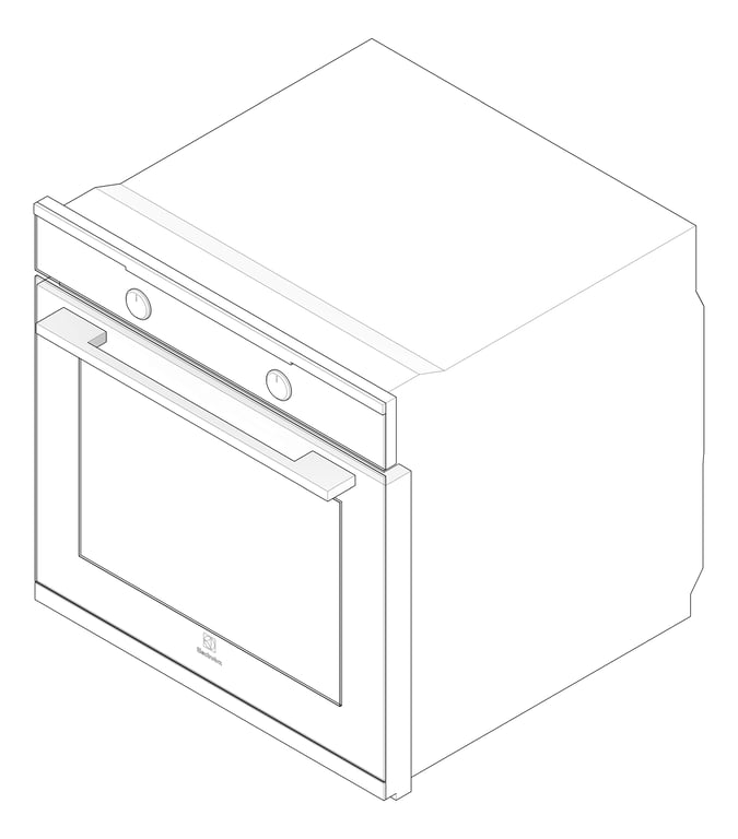 3D Documentation Image of Oven Electric Electrolux 600