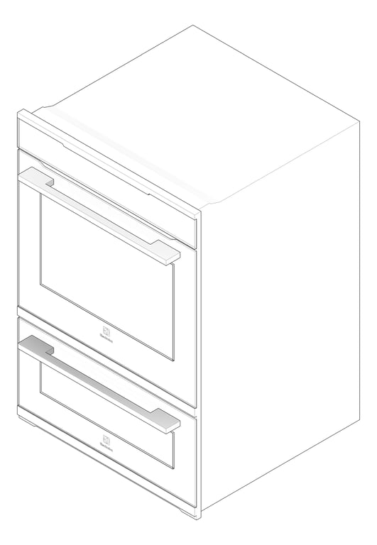 3D Documentation Image of Oven Electric Electrolux 600 Duo