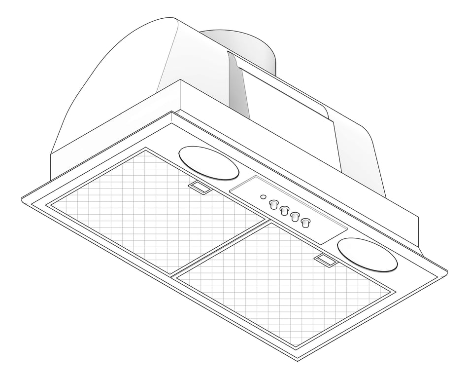 3D Documentation Image of Rangehood Integrated Electrolux 520