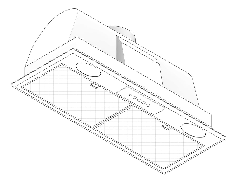 3D Documentation Image of Rangehood Integrated Electrolux 700