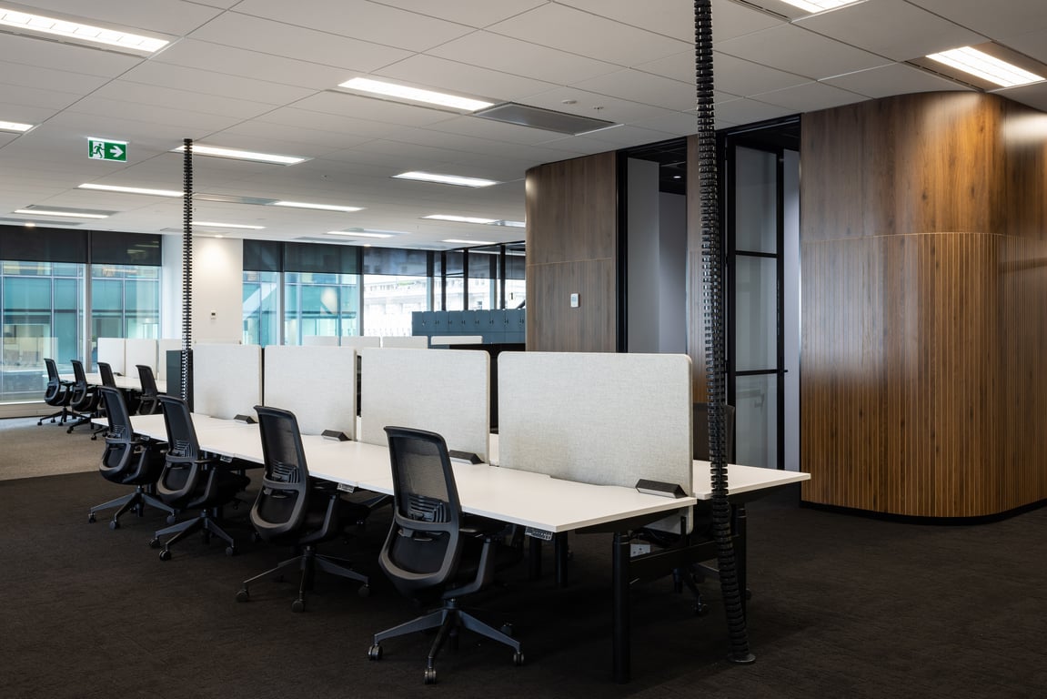 europlan tidal premium pod setting commercial install 2 Image of Desk Double Europlan Tidal Premium AdjustableHeight