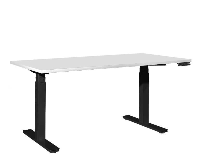 europlan tidal single black frame Image of Desk Single Europlan Tidal AdjustableHeight