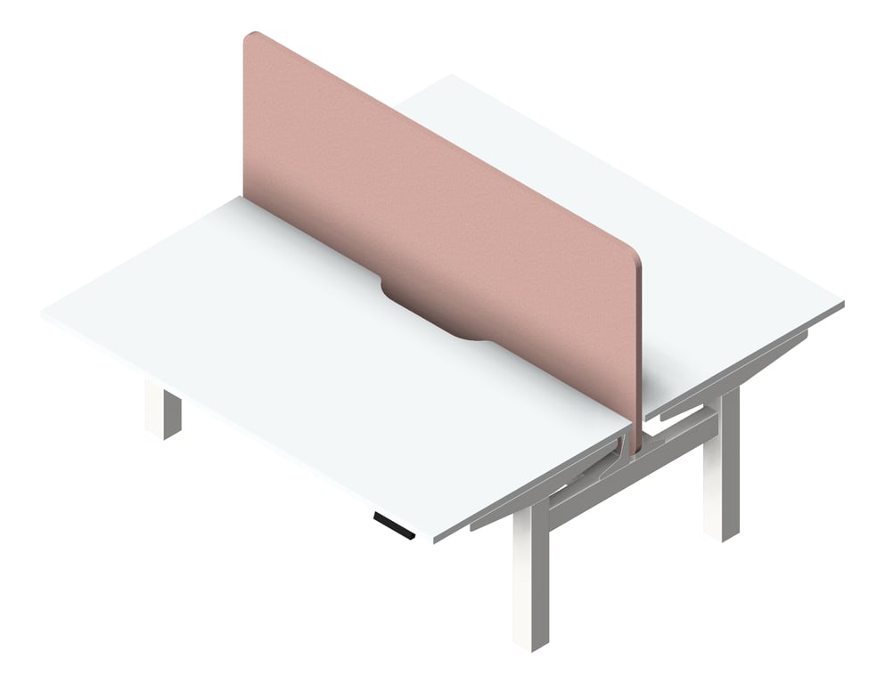 Desk Double Europlan Tidal Premium AdjustableHeight