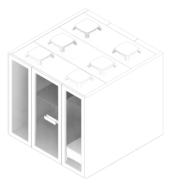 3D Documentation Image of Booth Meeting Europlan Refresh C-Pod 2-0