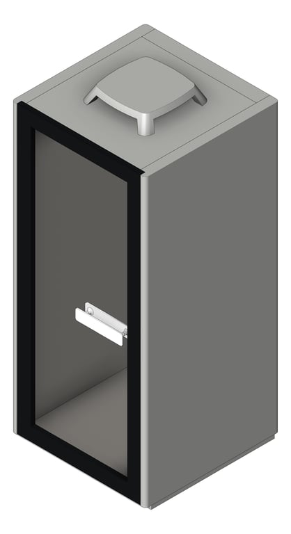 3D Shaded Image of Booth Phone Europlan Refresh S-Pod 2-0