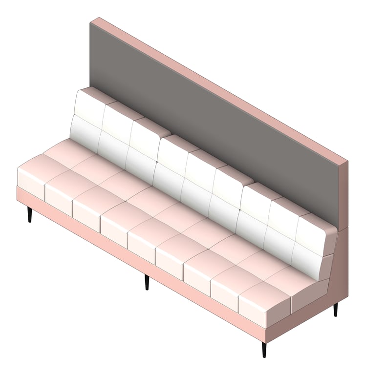 3D Shaded Image of Seat Sofa Europlan Monsoon Triple