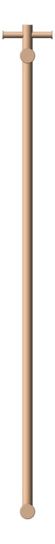Front Image of TowelRail Vertical FaucetStrommen PegasiNF Heated Tbar