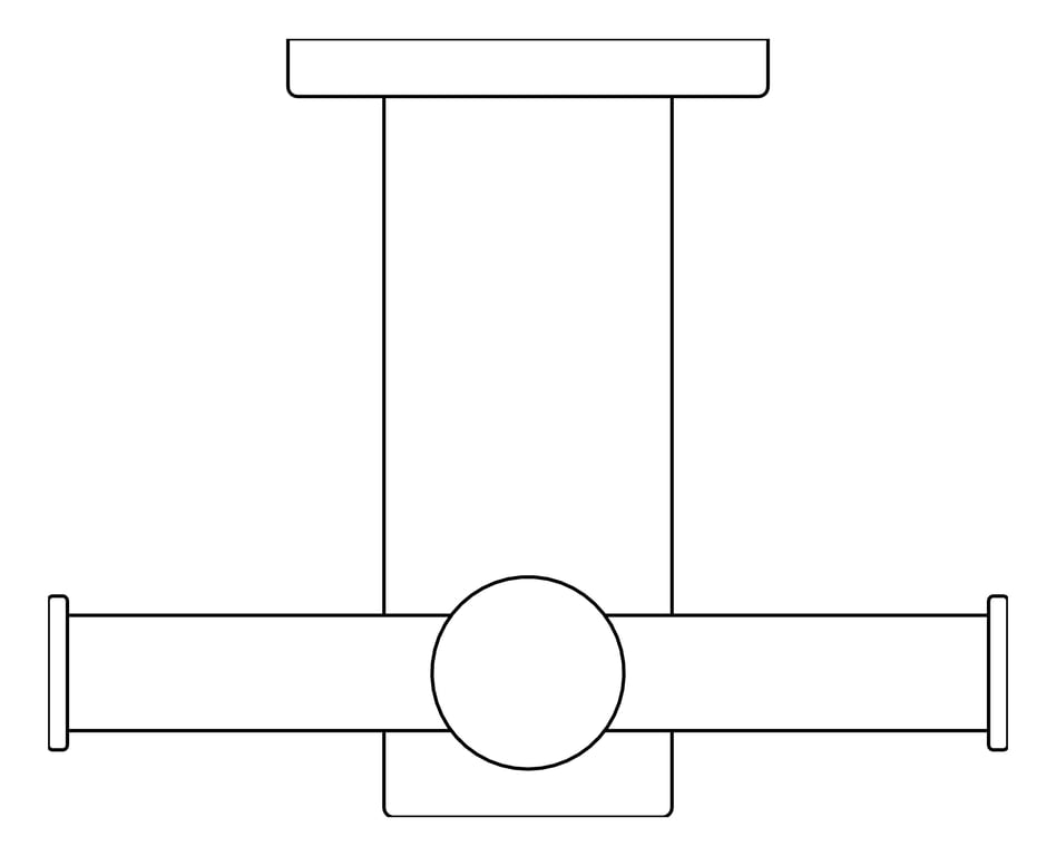 Plan Image of TowelRail Vertical FaucetStrommen Pegasi Heated Tbar
