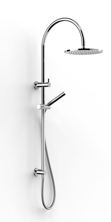 FaucetStrommen PegasiDualShower600CrvMicro250 Render Image of Shower Dual FaucetStrommen Pegasi Curve Micro 600