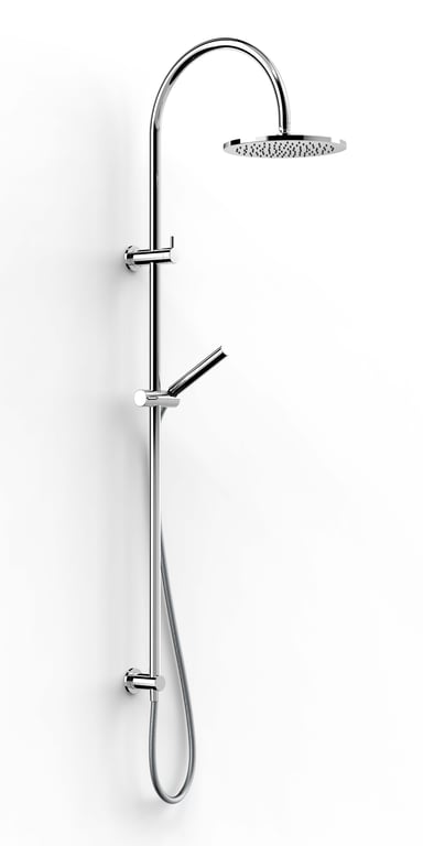 FaucetStrommen PegasiDualShower900CrvMicro250 Render Image of Shower Dual FaucetStrommen Pegasi Curve Micro 900