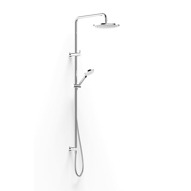 FaucetStrommen PegasiDualShower900Sqa90Rnd250 Render Image of Shower Dual FaucetStrommen Pegasi Square 900