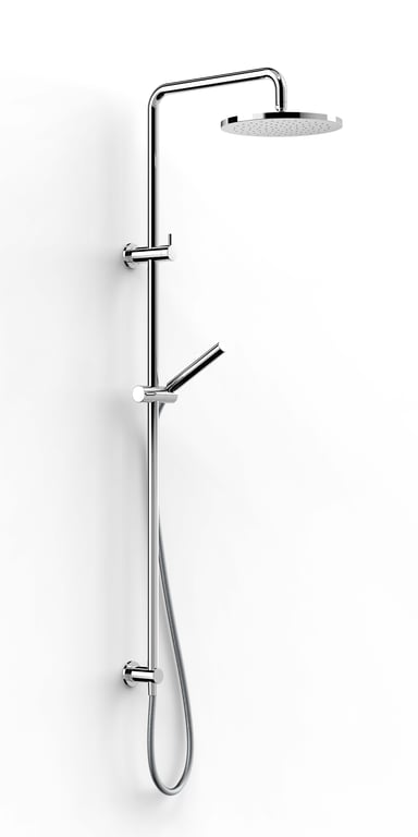 FaucetStrommen PegasiDualShower900SqaMicro250 Render Image of Shower Dual FaucetStrommen Pegasi Square Micro 900