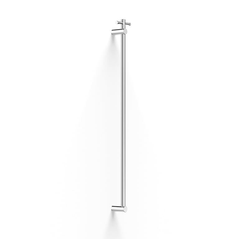 FaucetStrommen PegasiNfVerticalHeatedTowelRailWTbar Render Image of TowelRail Vertical FaucetStrommen PegasiNF Heated Tbar