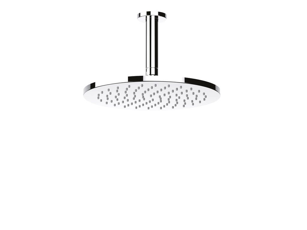FaucetStrommen PegasiOverheadShower100Cdrop250Head Render Image of Shower Ceiling FaucetStrommen Pegasi Cdrop 100