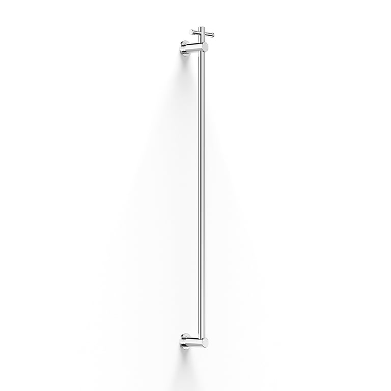 FaucetStrommen PegasiVerticalHeatedTowelRailWTbar Render Image of TowelRail Vertical FaucetStrommen Pegasi Heated Tbar