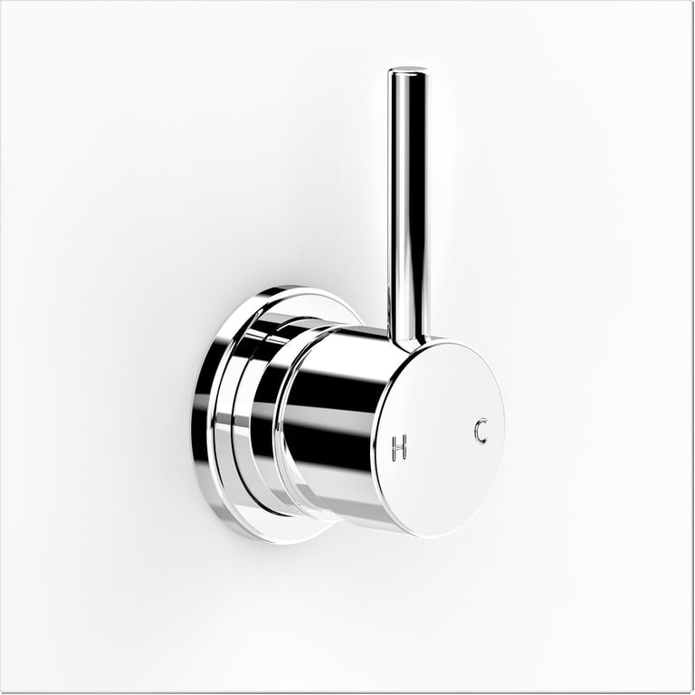 FaucetStrommen PegasiWallMixer55 Render Image of MixerTap Wall FaucetStrommen Pegasi 55mmCoverPlate