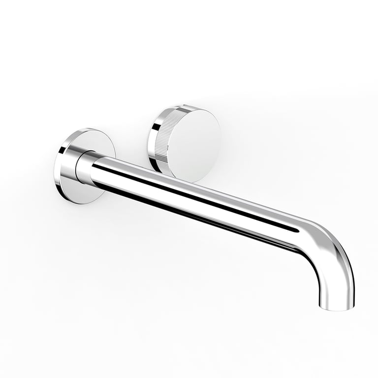 FaucetStrommen ZeroProgresivFlutedWallBasinMixerSet250 Render Image of MixerSet Basin FaucetStrommen ZeroProgresiv Fluted 250
