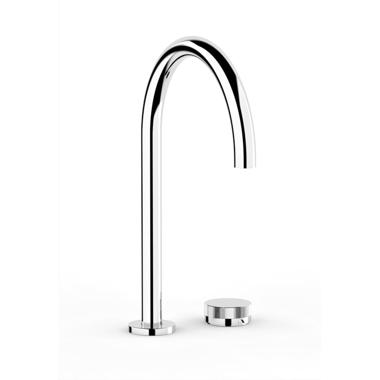 FaucetStrommen ZeroProgresivKnurlSinkMixerCurve Render Image of MixerSet Sink FaucetStrommen ZeroProgresiv Knurl Curve