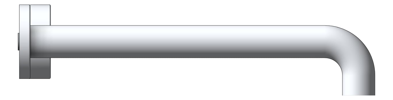 Left Image of MixerSet Basin FaucetStrommen ZeroProgresiv Smooth Wall 250