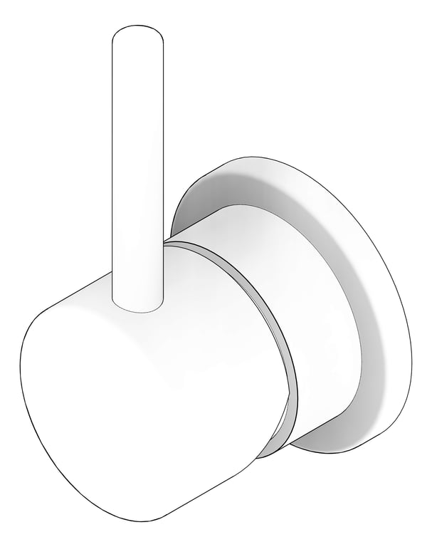 3D Documentation Image of MixerTap Wall FaucetStrommen Pegasi 55mmCoverPlate