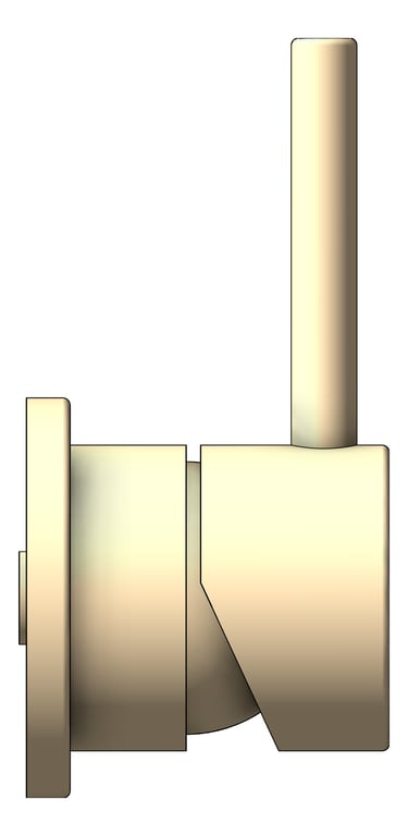 Left Image of MixerTap Wall FaucetStrommen Pegasi 55mmCoverPlate