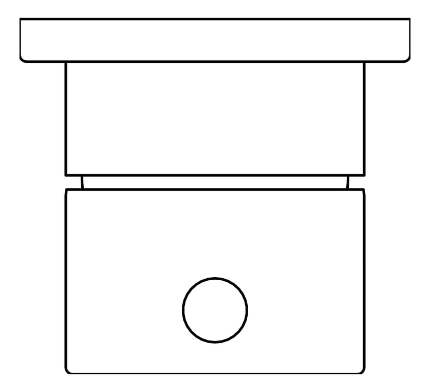 Plan Image of MixerTap Wall FaucetStrommen Pegasi 55mmCoverPlate