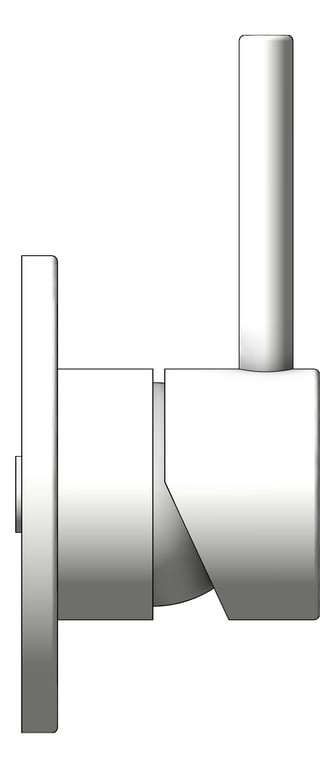 Left Image of MixerTap Wall FaucetStrommen Pegasi 80mmCoverPlate