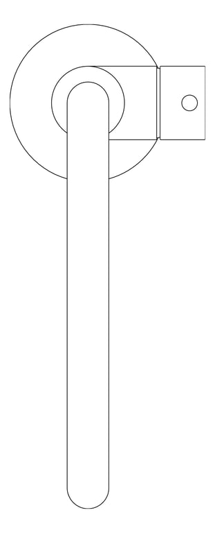 Plan Image of Mixer Floor FaucetStrommen Pegasi Bath Curve