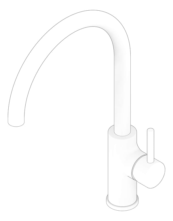 3D Documentation Image of Mixer Sink FaucetStrommen PegasiM Curve 220