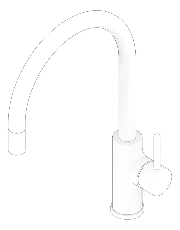 3D Documentation Image of Mixer Sink FaucetStrommen PegasiM Curve PullOut