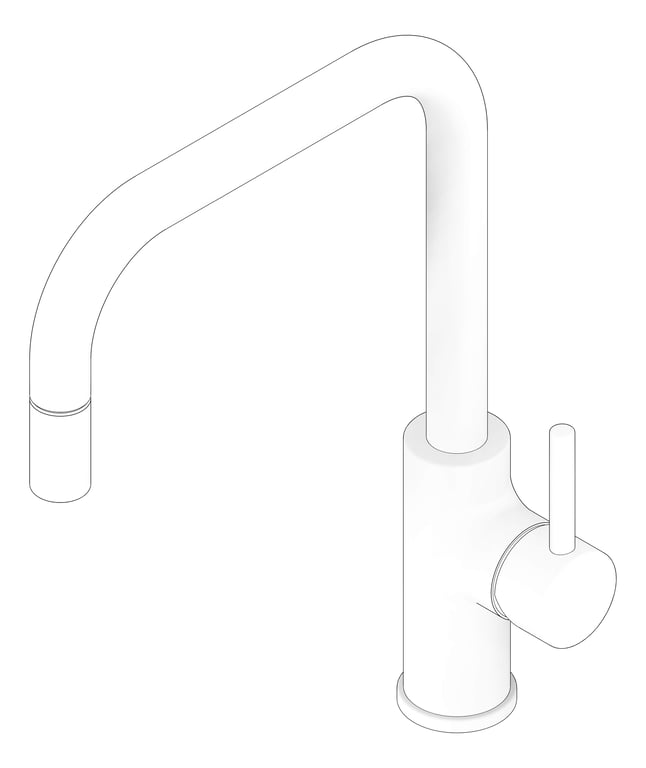 3D Documentation Image of Mixer Sink FaucetStrommen PegasiM Square
