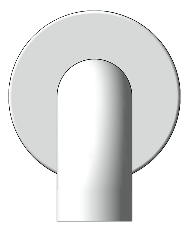 Front Image of Spout Basin FaucetStrommen Pegasi Wall 250