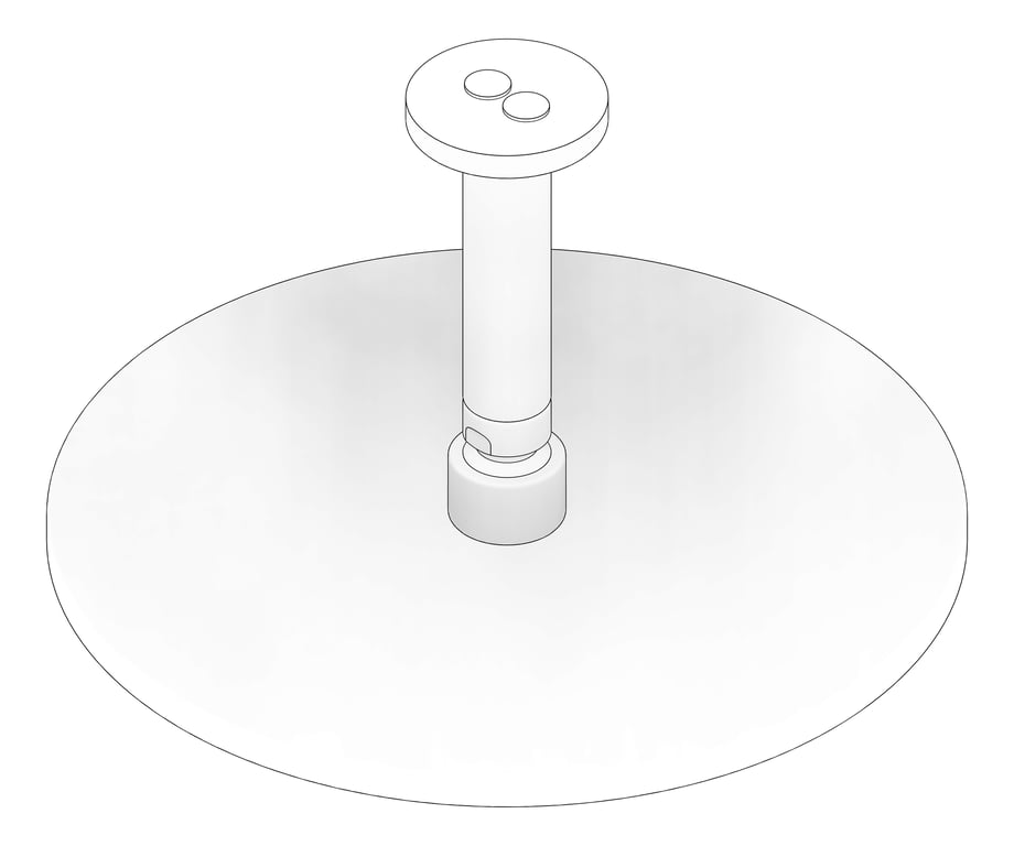 3D Documentation Image of Shower Ceiling FaucetStrommen Pegasi Cdrop 100