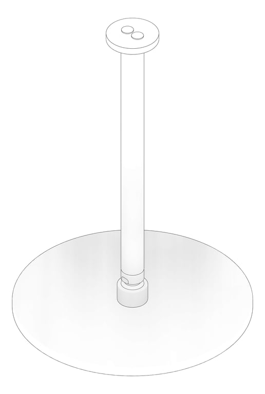 3D Documentation Image of Shower Ceiling FaucetStrommen Pegasi Cdrop 300