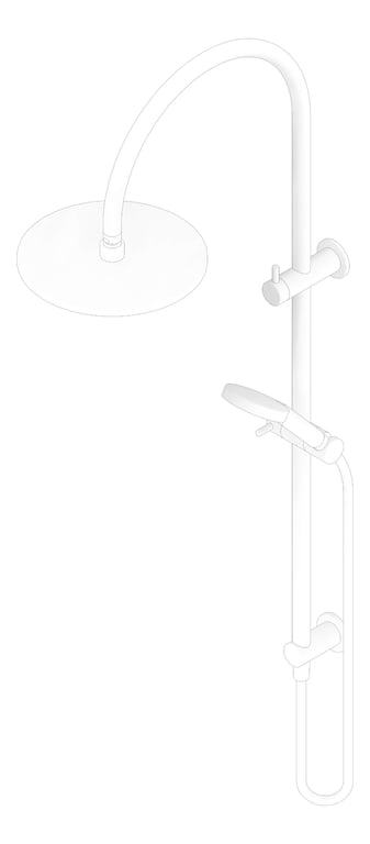3D Documentation Image of Shower Dual FaucetStrommen Pegasi Curve 600