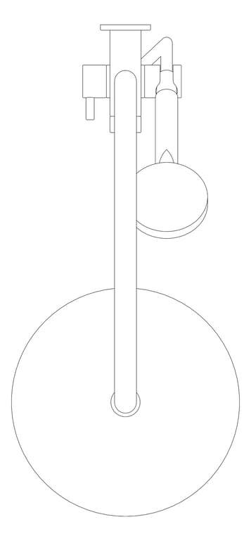 Plan Image of Shower Dual FaucetStrommen Pegasi Square 600