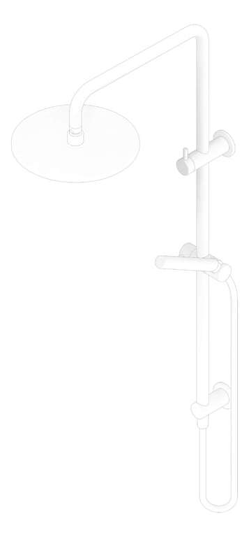 3D Documentation Image of Shower Dual FaucetStrommen Pegasi Square Micro 600