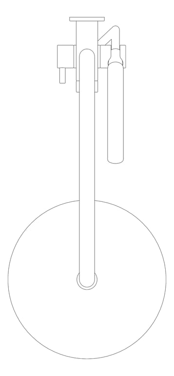 Plan Image of Shower Dual FaucetStrommen Pegasi Square Micro 600