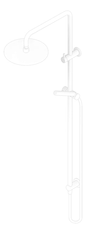 3D Documentation Image of Shower Dual FaucetStrommen Pegasi Square Micro 900