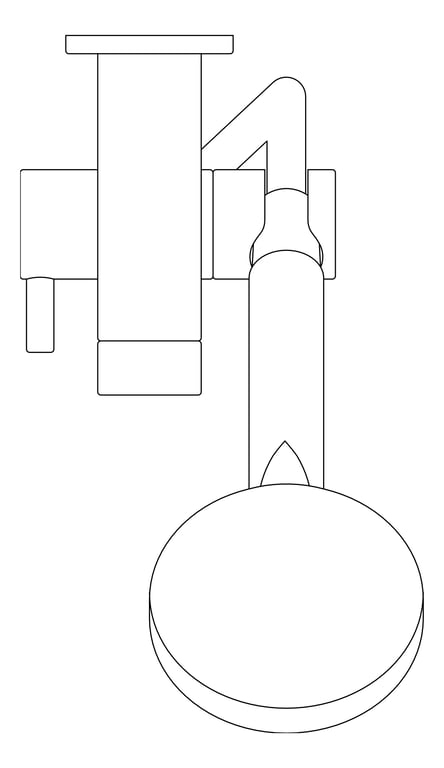 Plan Image of Shower Rail FaucetStrommen Pegasi HandHeld Round 600