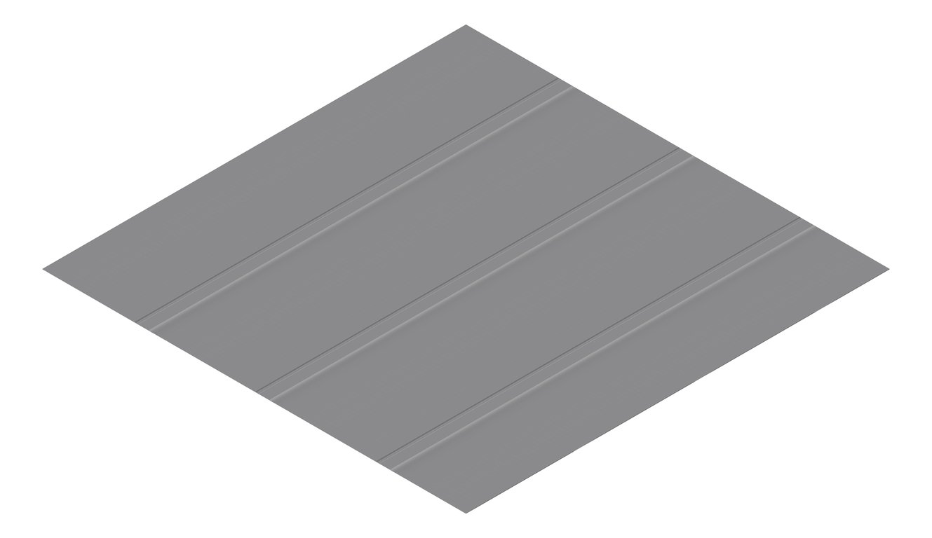 3D Presentation Image of Metal SheetCladding Fielders Finesse Boulevard285 Basalt