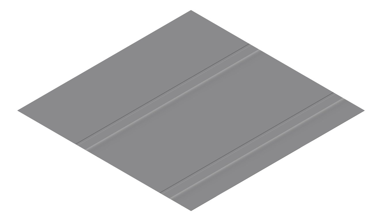 3D Presentation Image of Metal SheetCladding Fielders Finesse Boulevard485 BasaltMatt