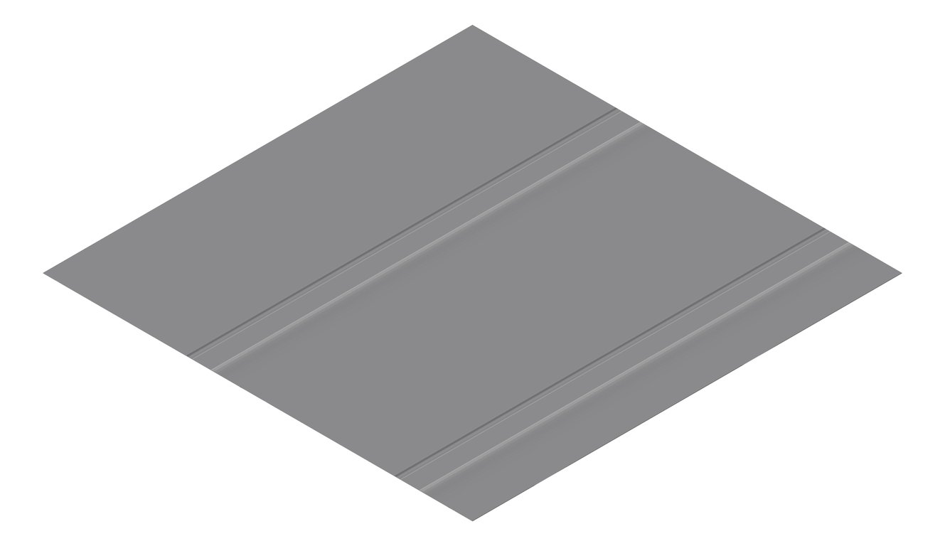 3D Presentation Image of Metal SheetCladding Fielders Finesse Boulevard485 Basalt