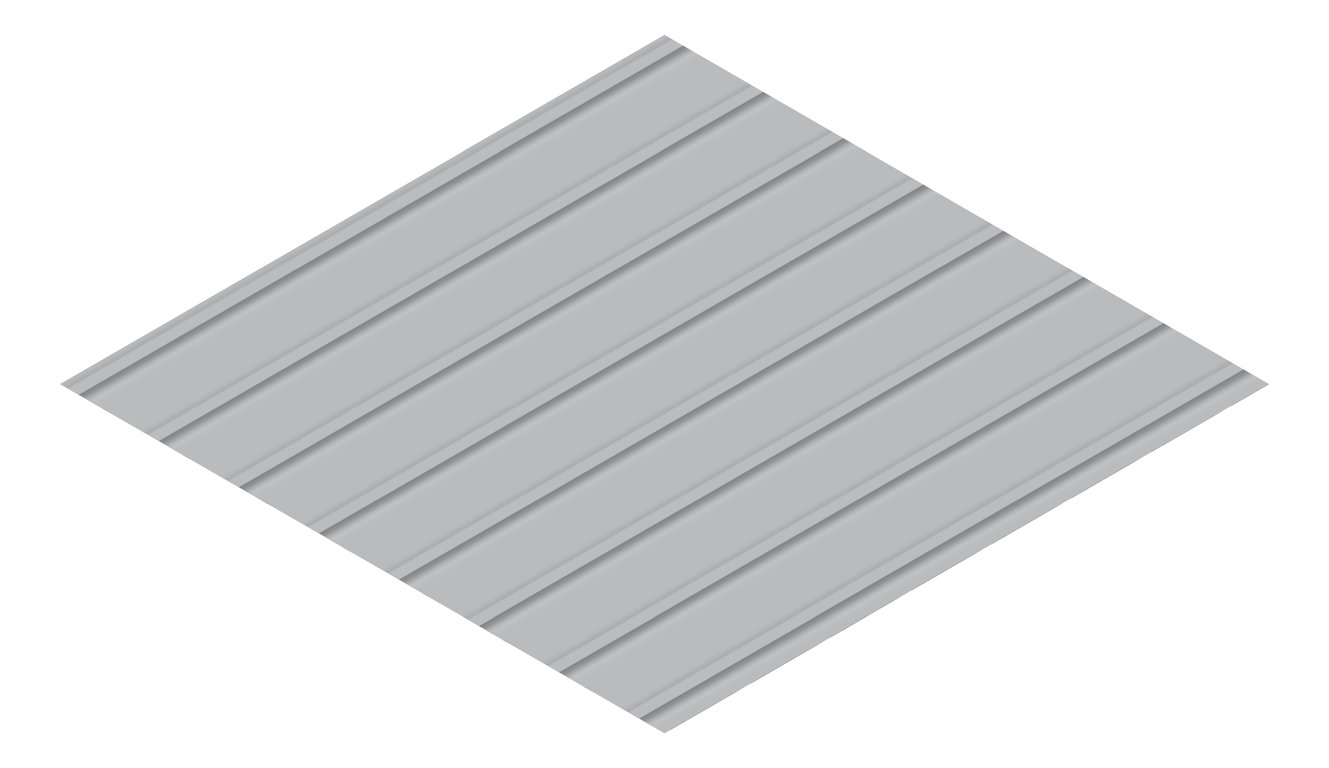 3D Presentation Image of Metal SheetCladding Fielders Finesse Cadence265 BluegumMatt
