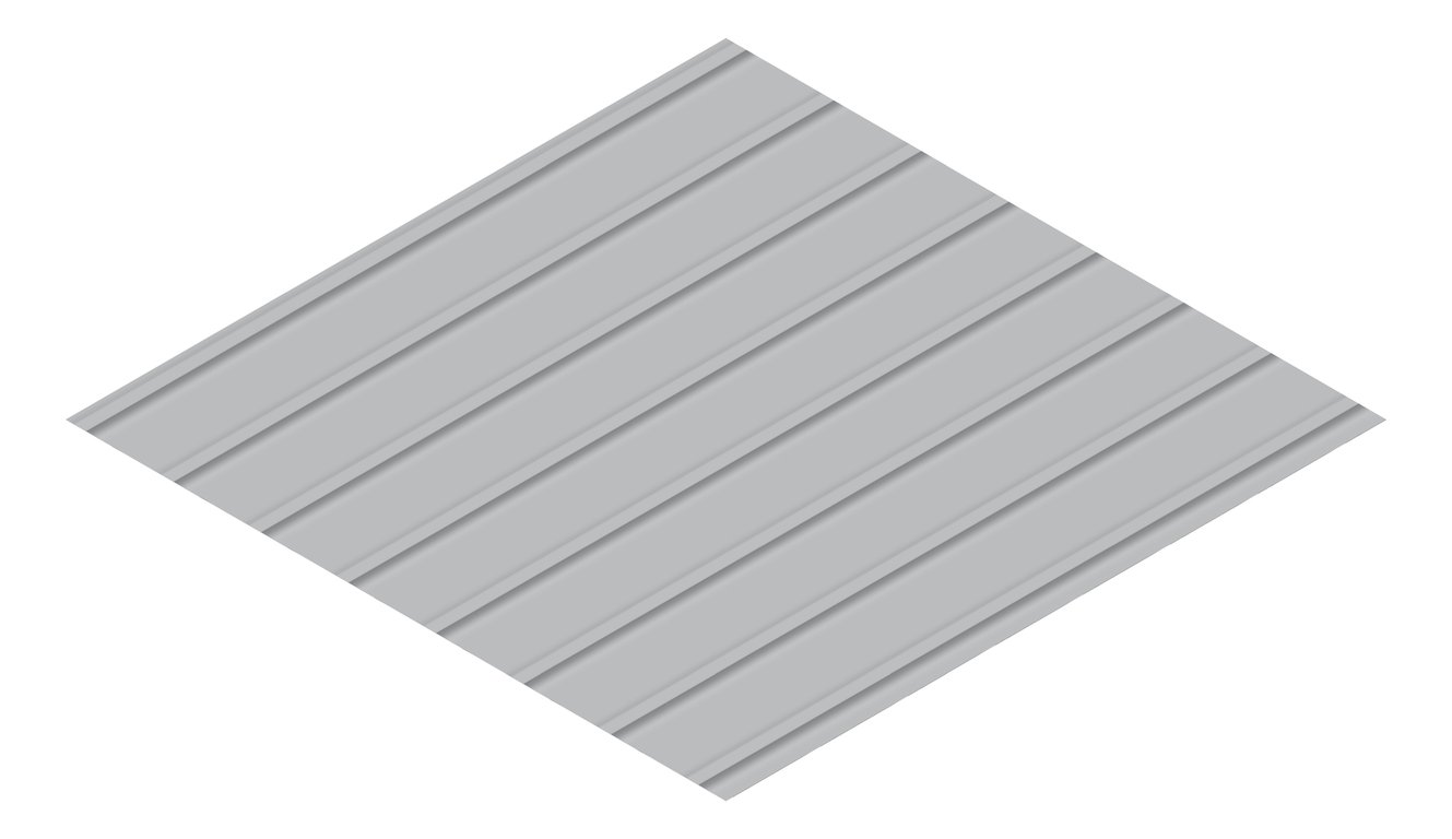 3D Presentation Image of Metal SheetCladding Fielders Finesse Cadence265 Bluegum