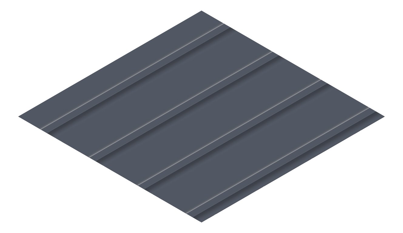 3D Presentation Image of Metal SheetCladding Fielders Finesse Cadence265 Ironstone