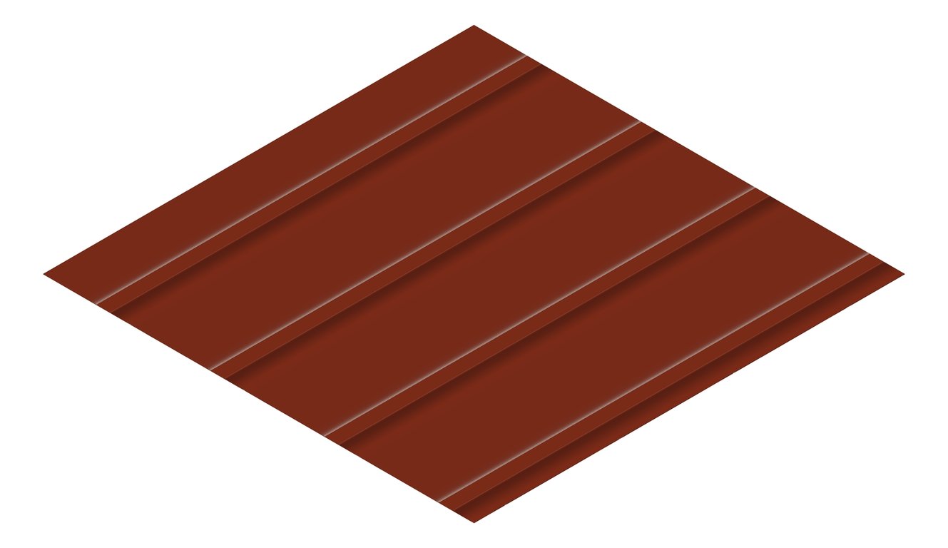 3D Presentation Image of Metal SheetCladding Fielders Finesse Cadence265 ManorRed